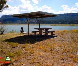 New Mexico Fly Fishing Photo Gallery 5 El-Vado-Lake-State-Park-Picnic-Table-Osmo-Pocket-07-14-2020