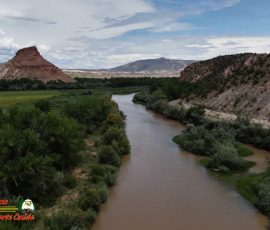 New Mexico Fly Fishing Photo Gallery 2 Rio-Chama-Below-Abiquiu-Dam-Trout-Fishing-Public-Access-Hwy84-CR162-Mavic-2-Zoom-08-04-2022