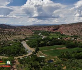 New Mexico Fly Fishing Photo Gallery 3 Rio-Chama-Below-Abiquiu-Dam-Trout-Fishing-Public-Access-Mavic-2-Zoom-08-04-2022